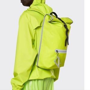 Last 1❣️ Digital lime rolltop rucksack reflective RAINS